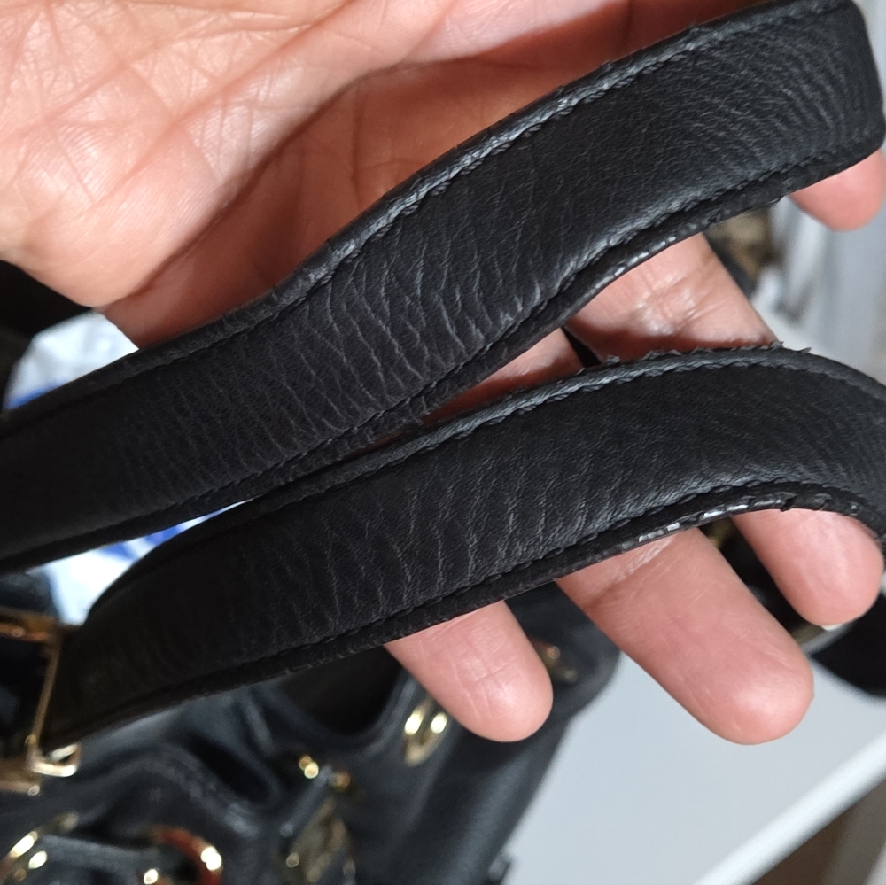 Michael Kors Black Leather Shoulder Bag - Picture 12 of 17